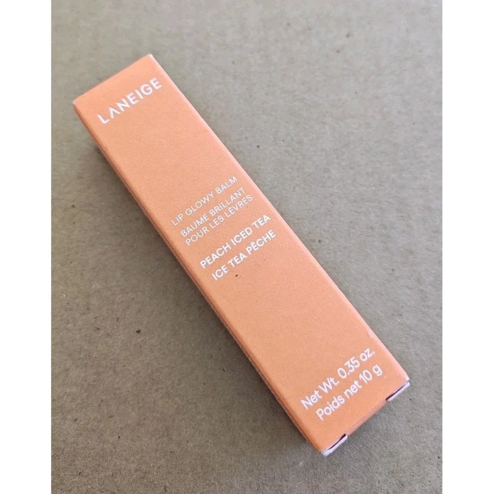 Laneige Lip Glowy Balm Hydration with‎ Shea Butter Peach Iced Tea gloss 0.35 oz